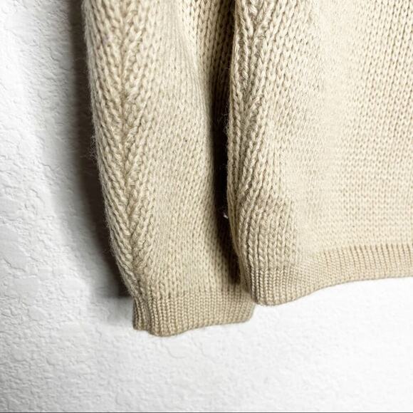 Vintage Meister Knit Fisherman Cable Knit 100% Wool Sweater Austria Grandpa - Picture 9 of 10